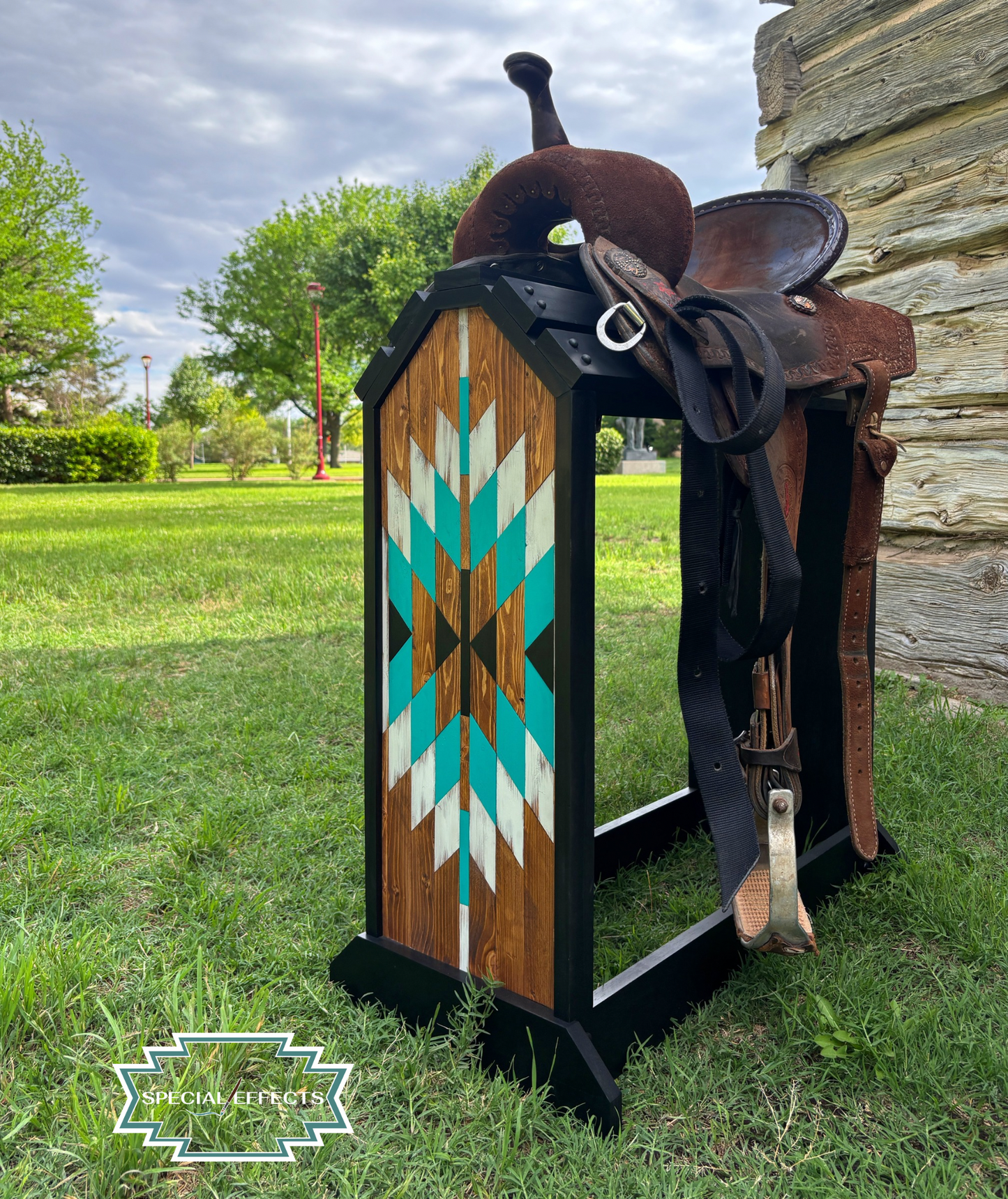 Custom Handcrafted Wood Saddle Rack | Fully Personalized