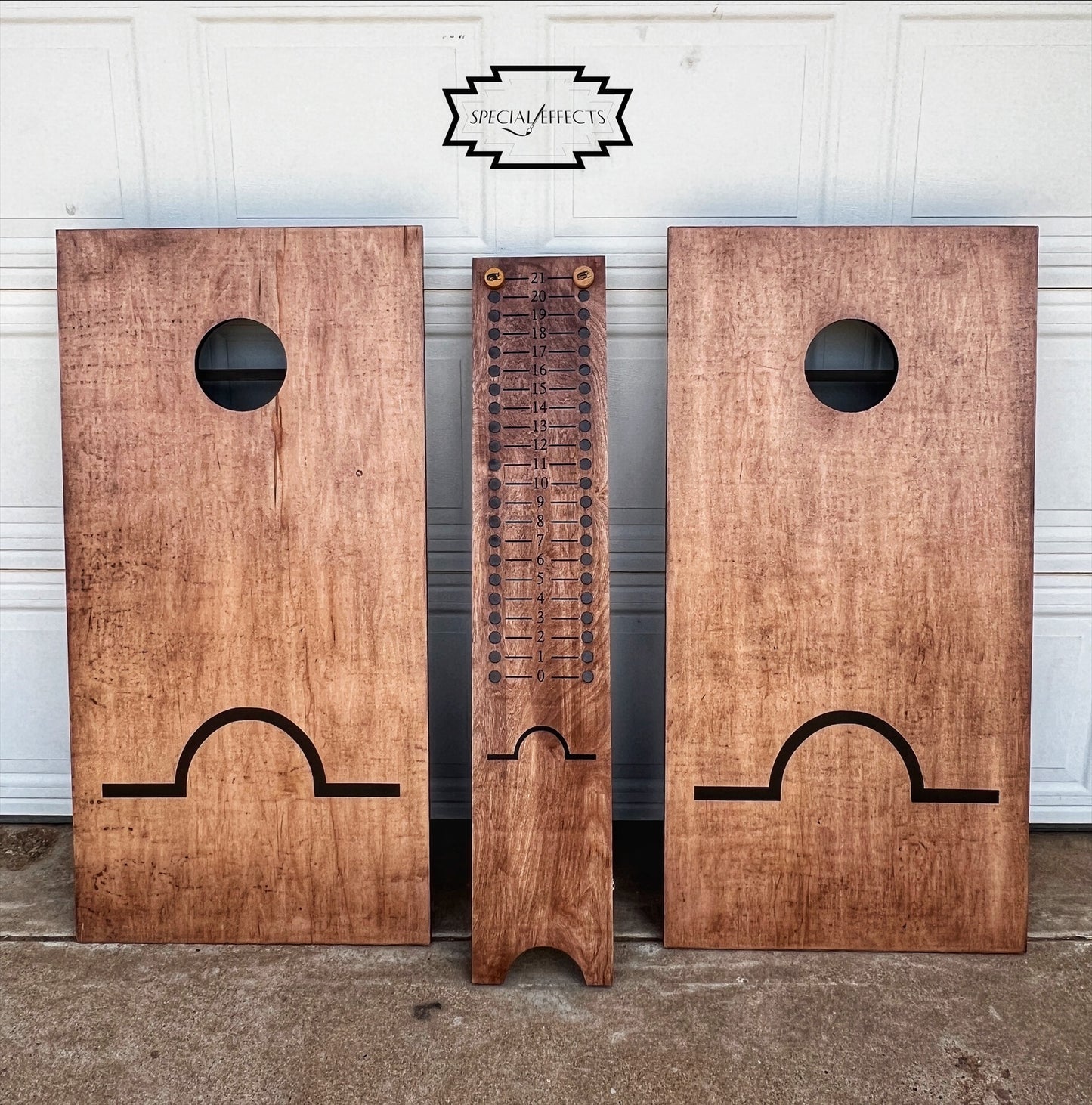 custom cornhole boards real wood with ranch brand made to order